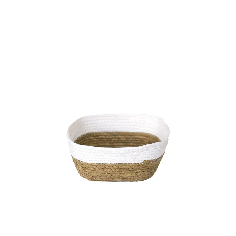 Cesto Organizador Fibra Natural Decorativo 21x17x9cm 3052