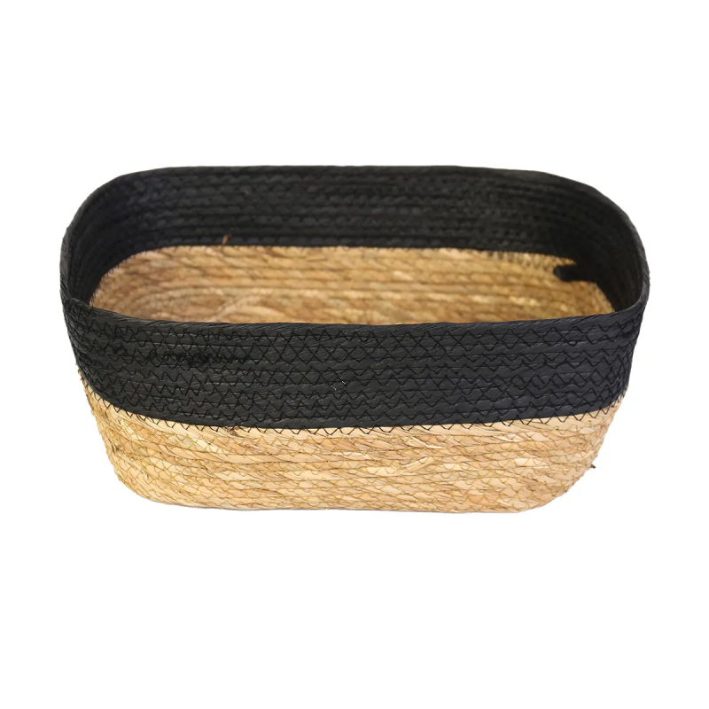 Cesto Organizador Fibra Natural 35X28X13cm Decorativo 3053