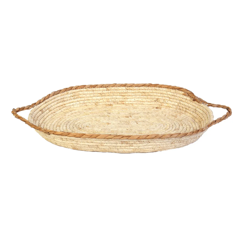 Cesto De Fibra Natural Organizador com Alça 52x29x5,5 3064