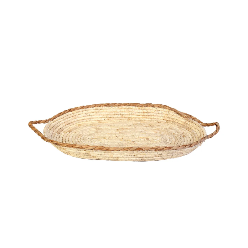 Cesto De Fibra Natural Organizador com Alça 46x27x5 3065