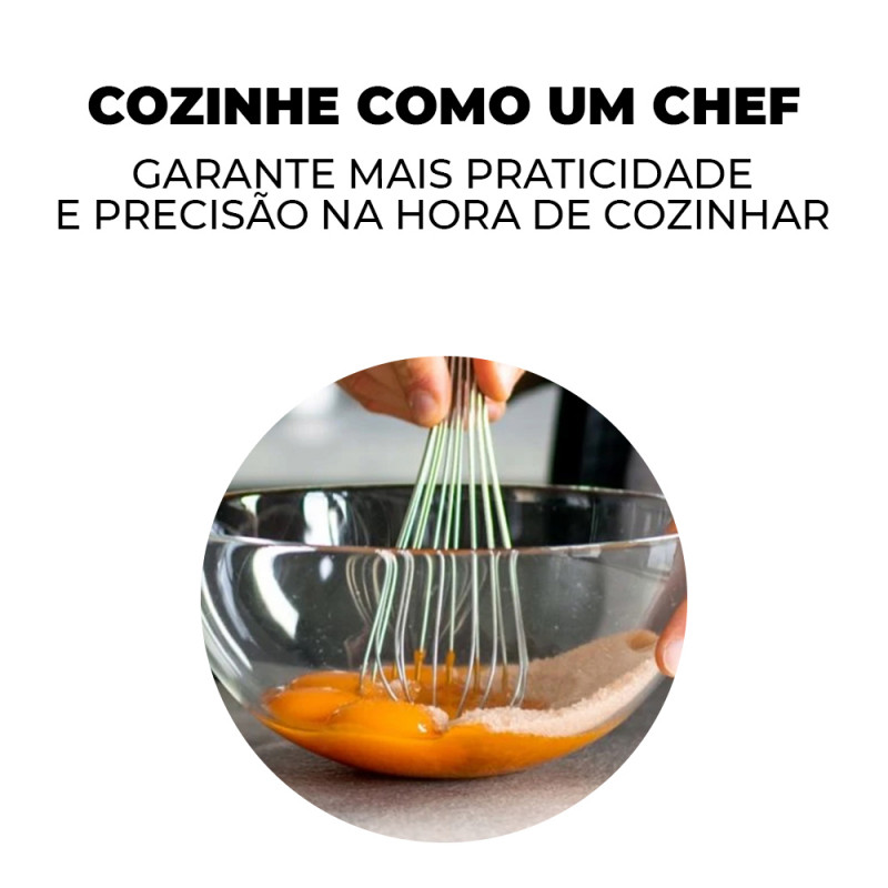 BATEDOR FOUET FIOS DE ACO INOX 28CM WECK - 6500 CABO PRET UN COM 1 UN