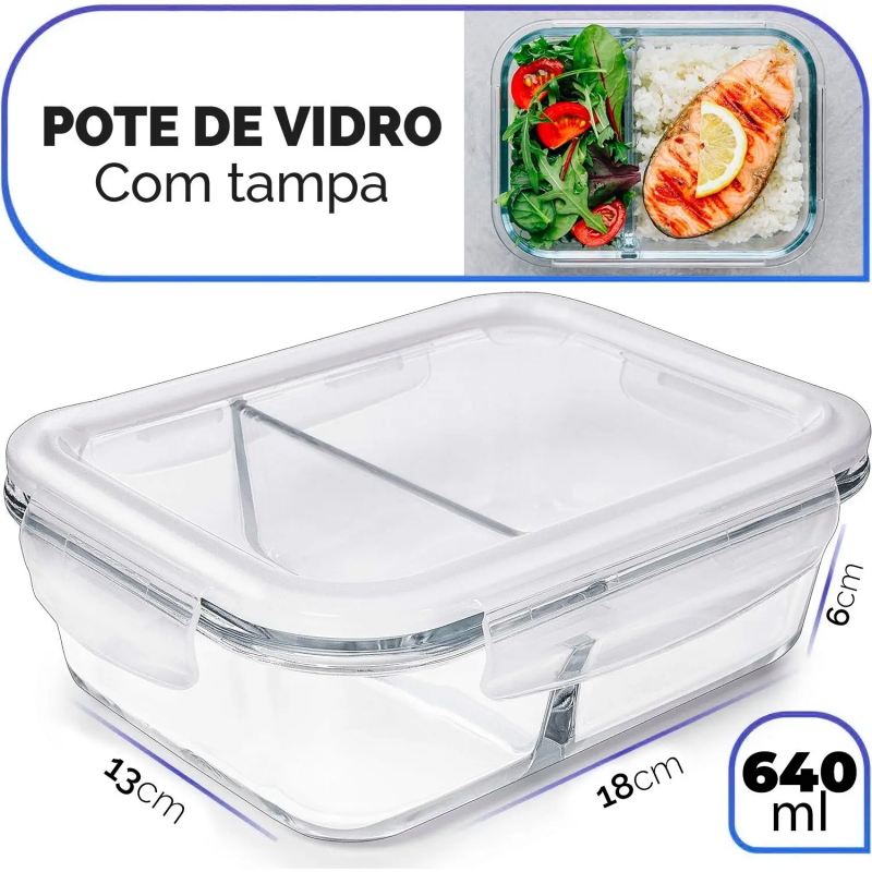 POTE RET C/DIV HERM BORO 640 ML VD23400 M - 9761 UN COM 1 UN