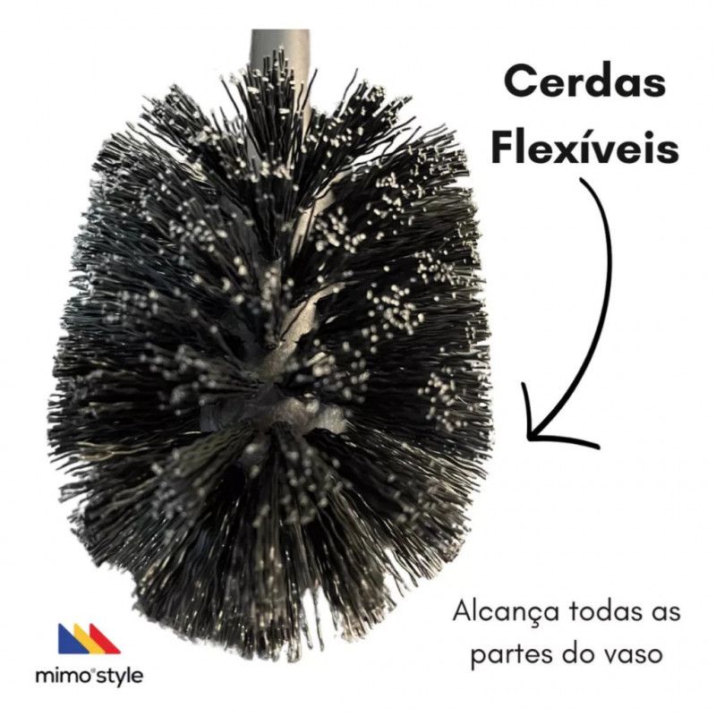ESCOVA SANITARIA INOX BLACK BH23434 MIMO - 10027 UN COM 1 UN