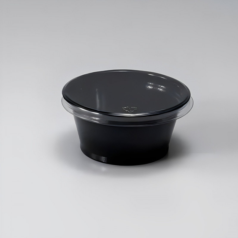 Pote para Molho 30ml Premium G695 Caixa 700un Preto Galvanotek