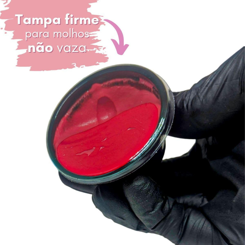 Pote para Molho 30ml Premium G695 Caixa 700un Preto Galvanotek
