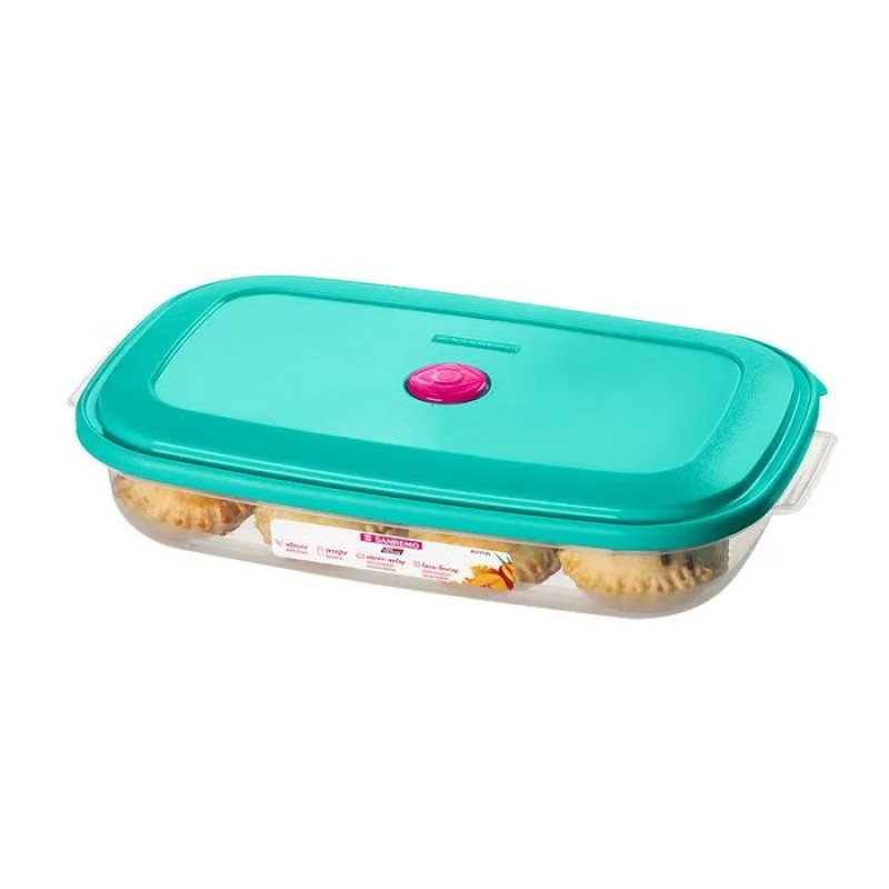 POTE PLASTICO RETANGULAR 1450ML SANREMO - 365/2 UN COM 1 UN