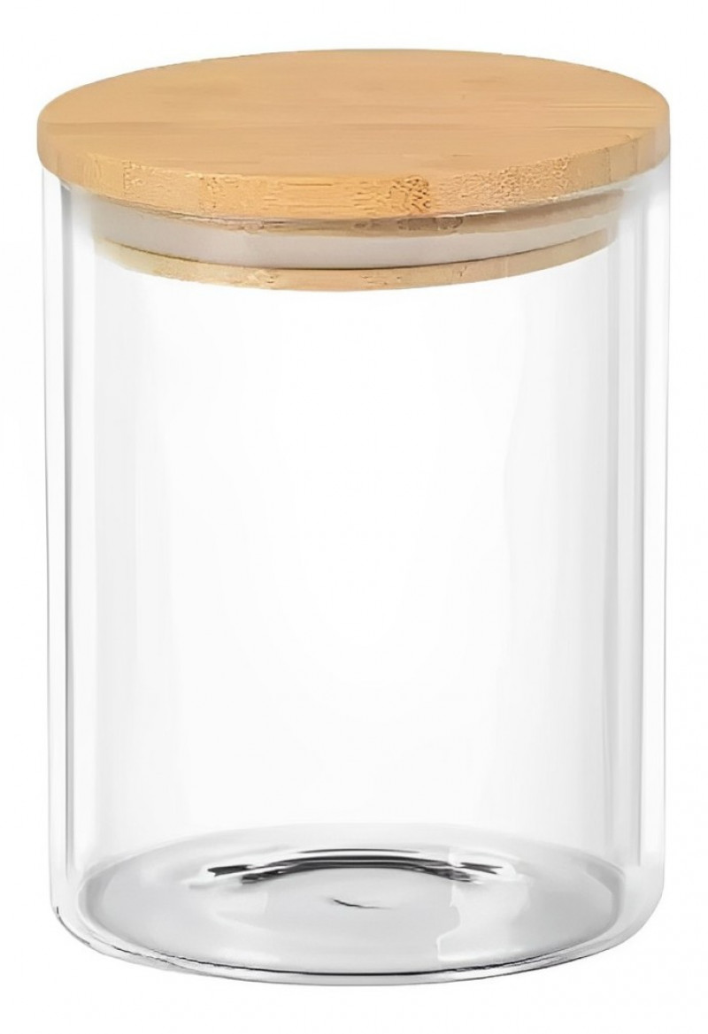 POTE HERMETICO BOR C/TAMPA BAMBU 750 ML - 8080 UN COM 1 UN