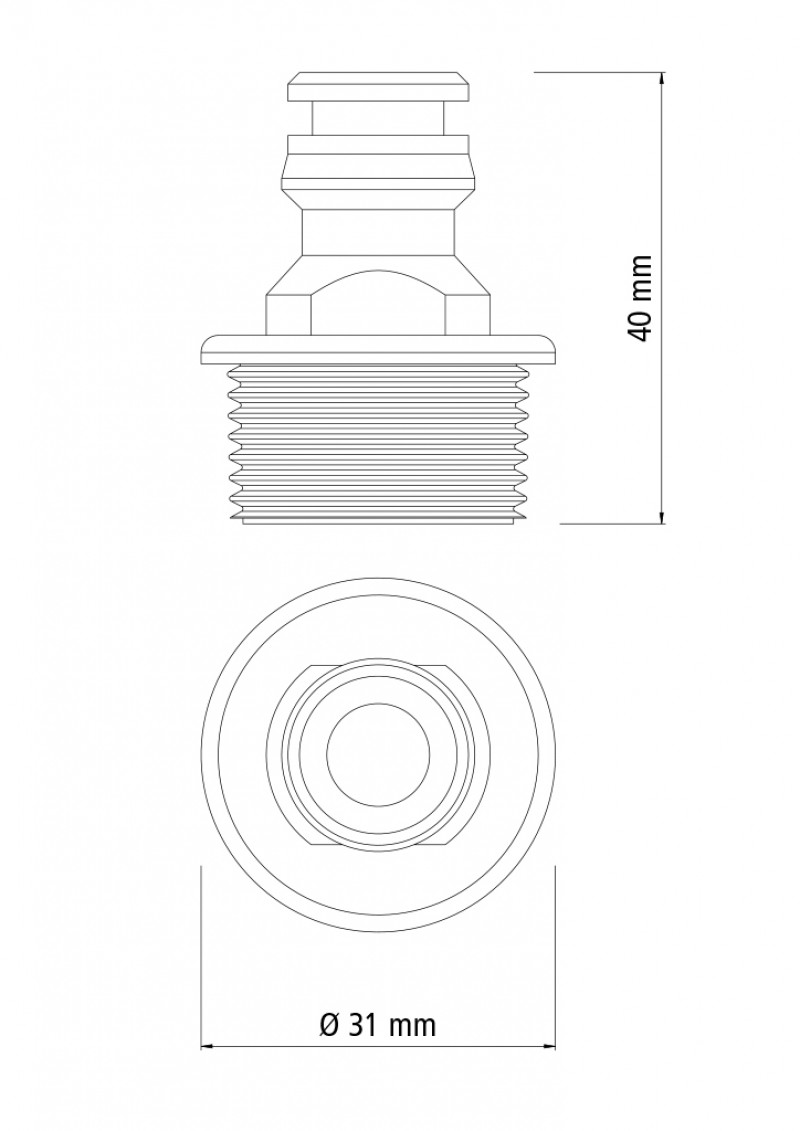ADAPTADOR PARA JARDIM MACHO TRAMONTINA - 78501/000 UN COM 1 UN