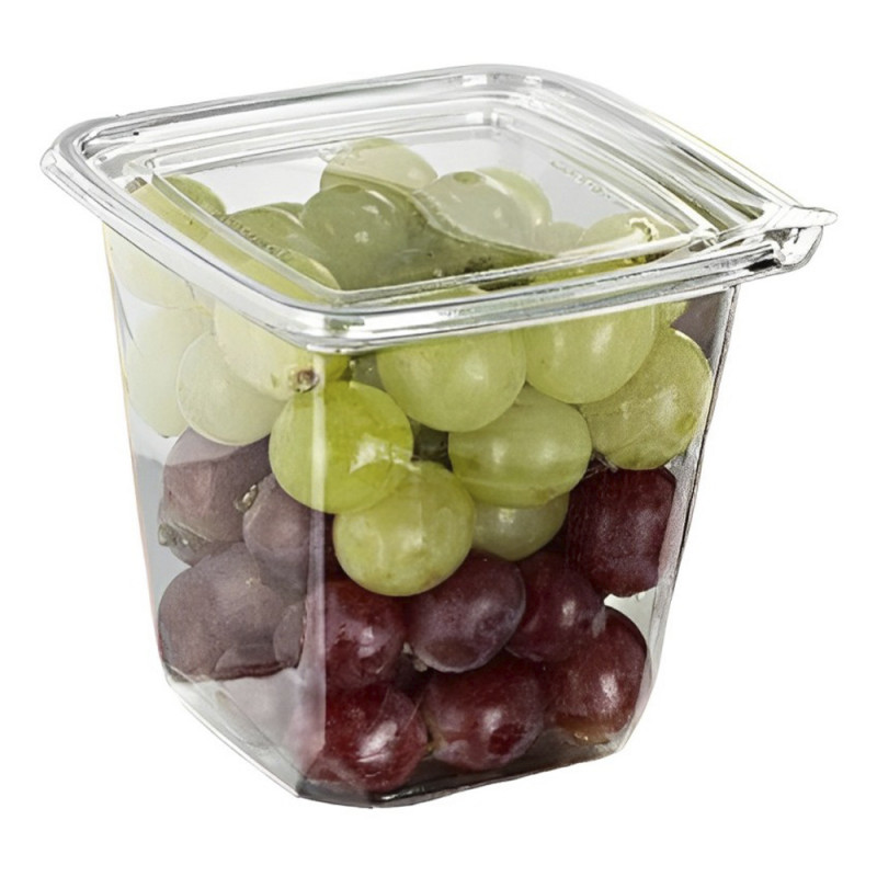Pote Plástico Quadrado C/ Lacre 680 Ml G768 Galvanotek 100Un