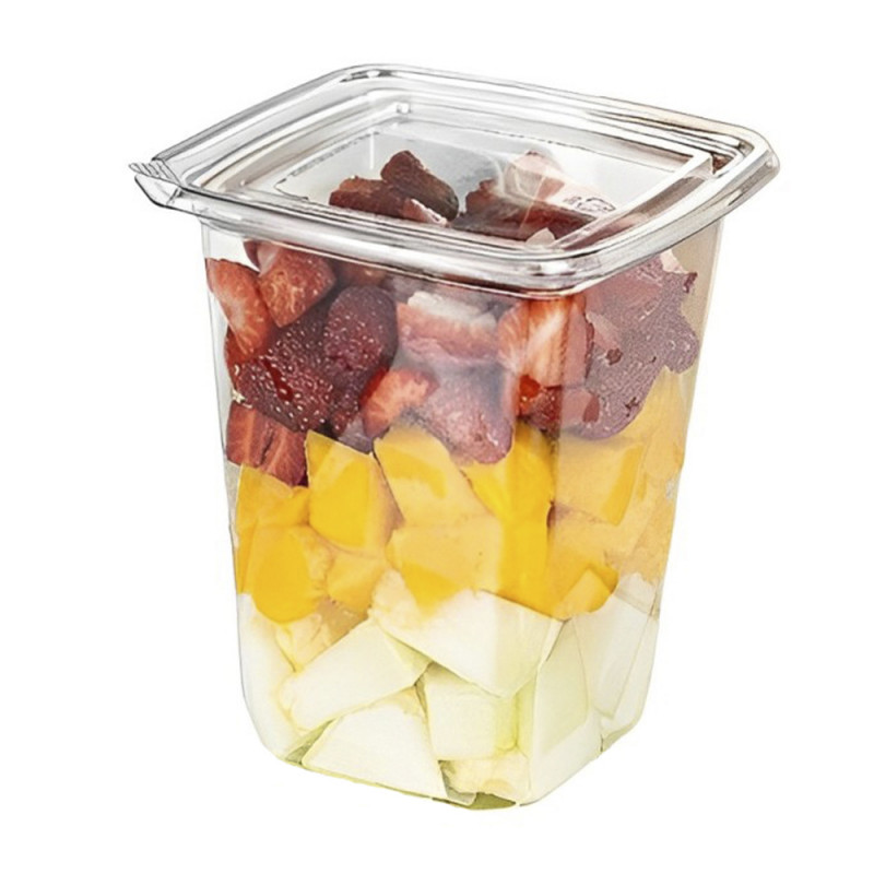 Pote Plástico Quadrado C/ Lacre 907 Ml G769 Galvanotek 100Un