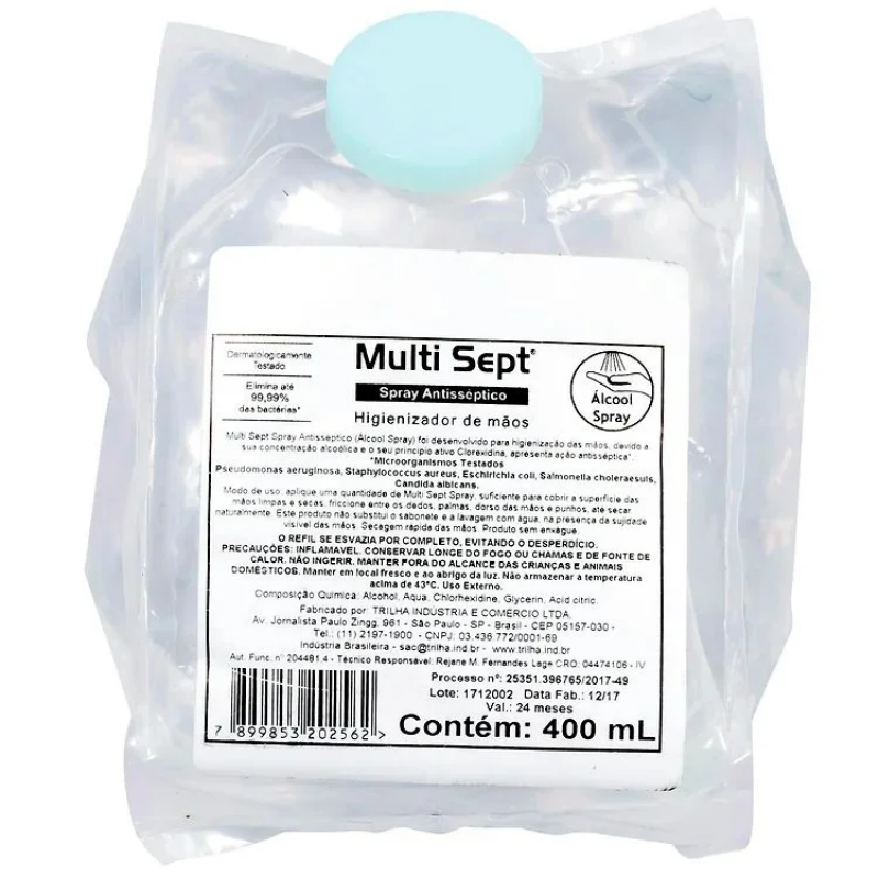 ESPUMA HIG ANTISSEPTICA 400 ML EXACCTA - E-P400EH REFIL UN COM 1 UN