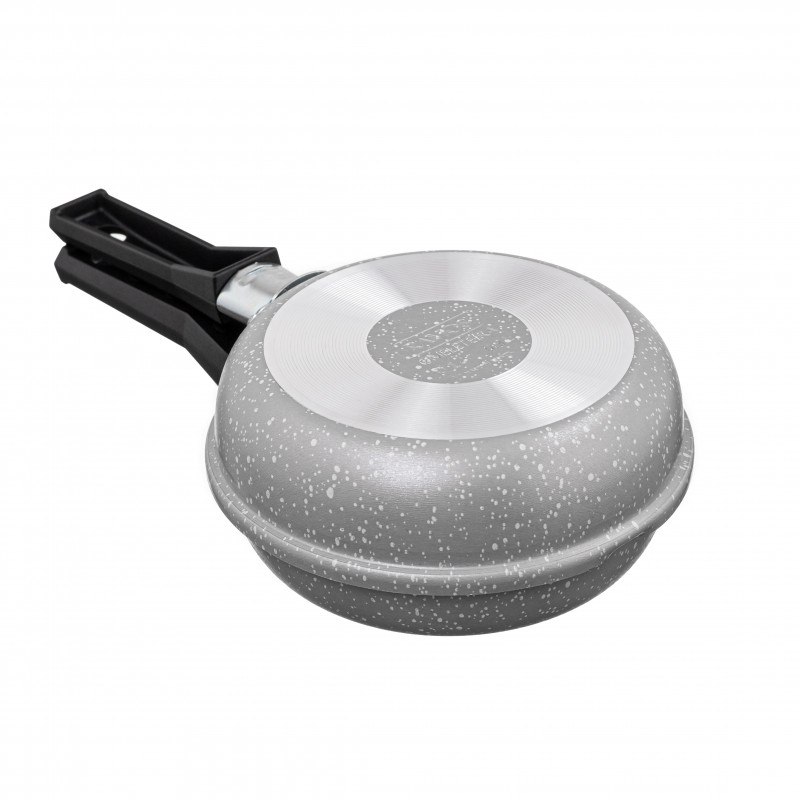 Omeleteira Panquequeira Baby Cinza Antiaderente 14cm Ramos