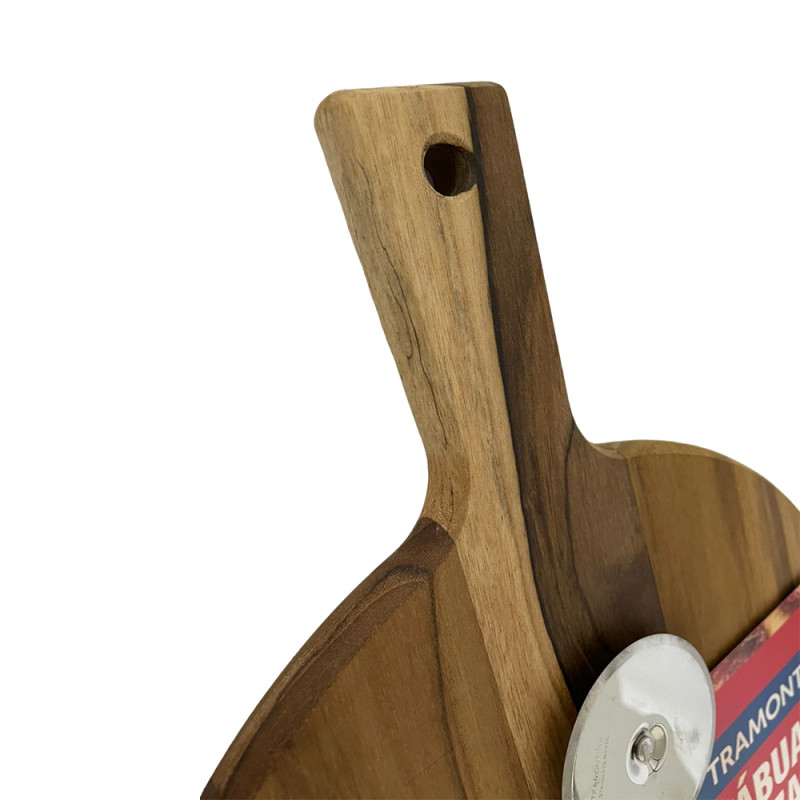 Conjunto 2 Peças Tábua e Cortador Para Pizza - Tramontina