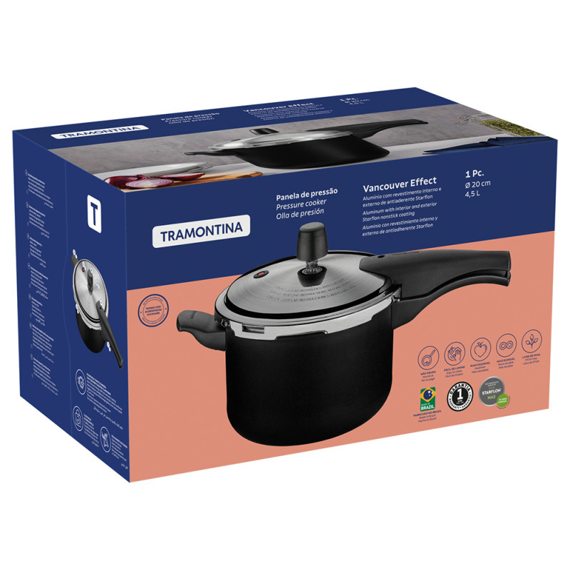 Panela De Pressão Tramontina 20591420 Vancouver 4,5l