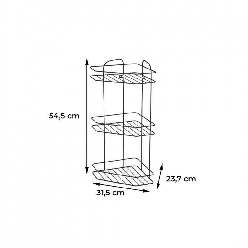 CANTONEIRA TRIPLA BLACK LIFE ARTHI - 2457 UN COM 1 UN