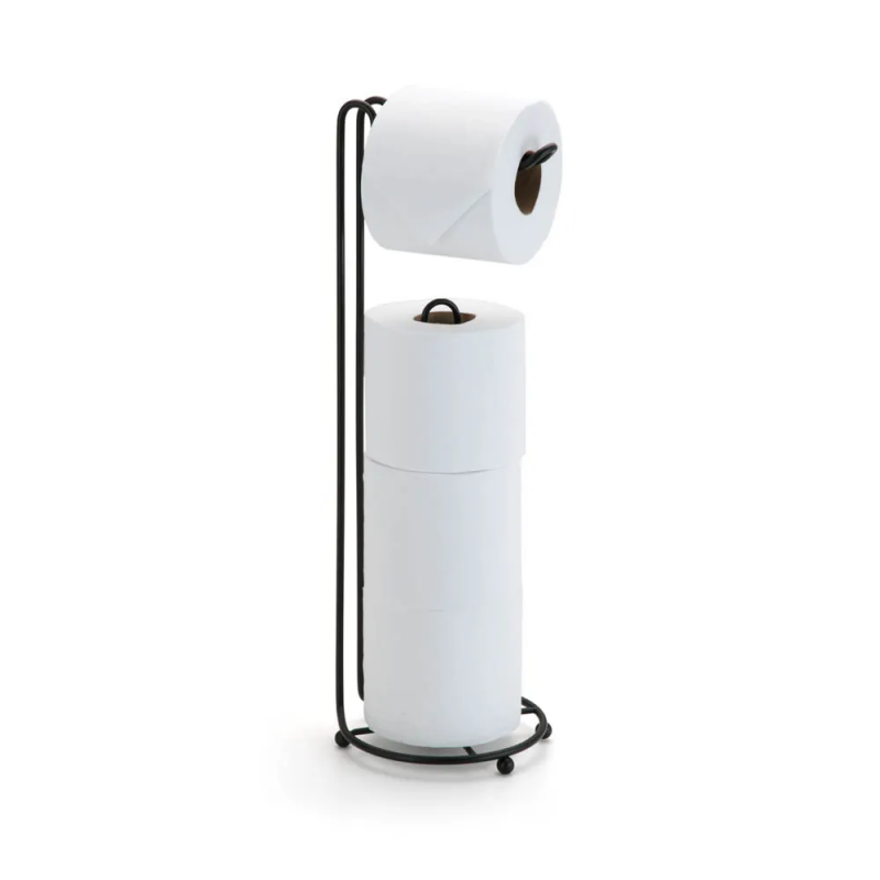 SUPORTE P/PAPEL HIGIENICO BLACK ARTHI - 2512 4 ROLOS UN COM 1 UN