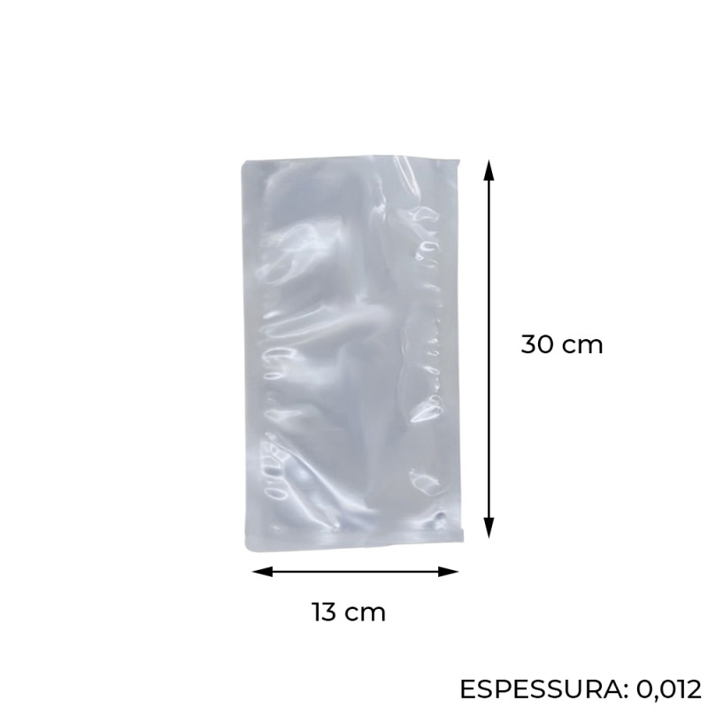 SACO VACUO 13X30X0,12 LORDTECH - 111498 PT COM 500 UN
