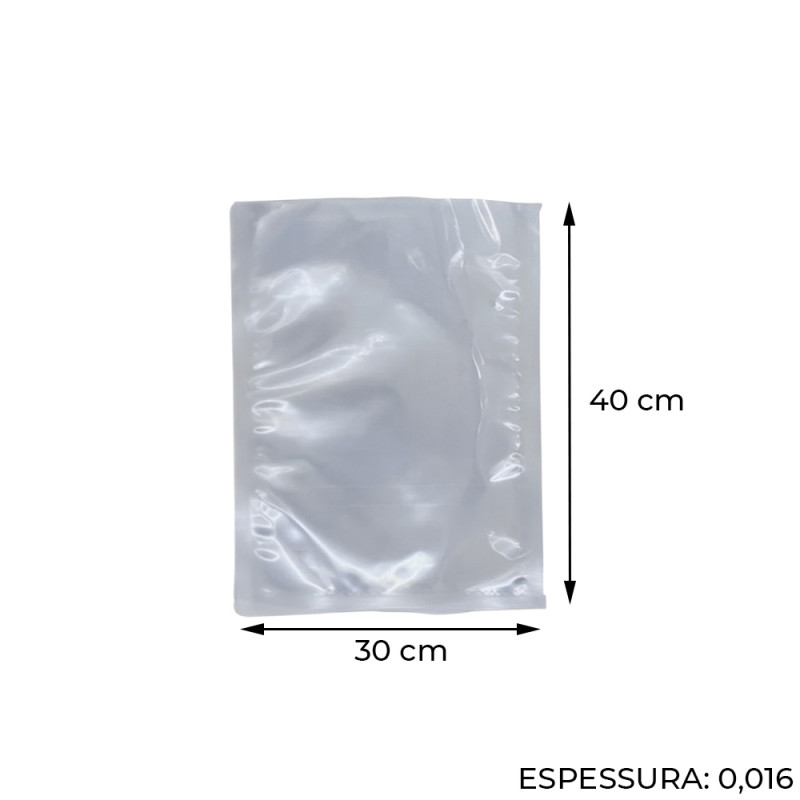SACO VACUO 30X40X0,16 LORDTECH - 111499 PT COM 500 UN