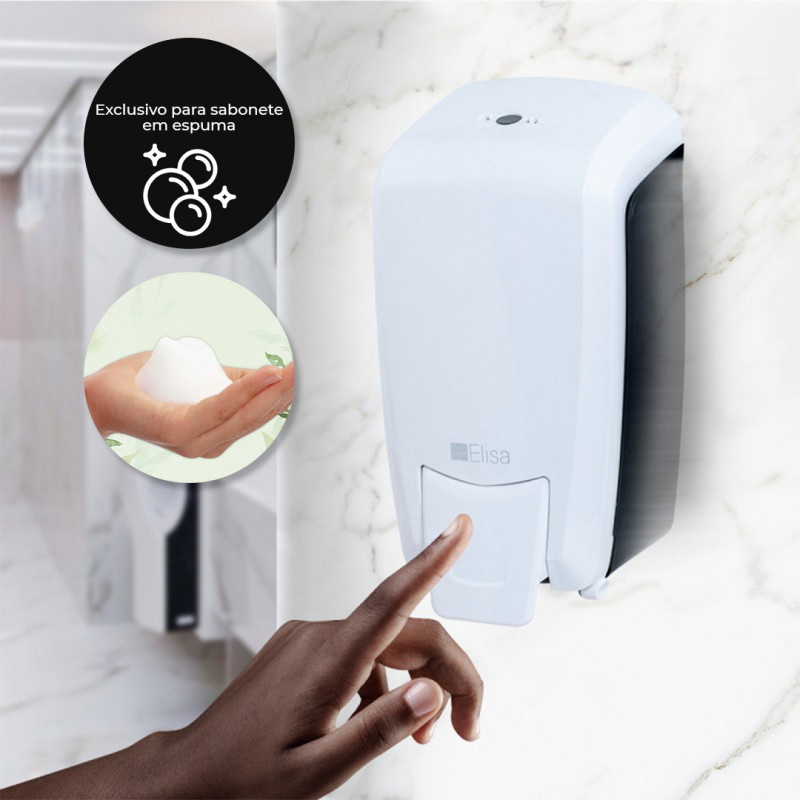 DISPENSER SB REFIL ESPUMA BR/CR ELISA - ELP-SABFE UN COM 1 UN
