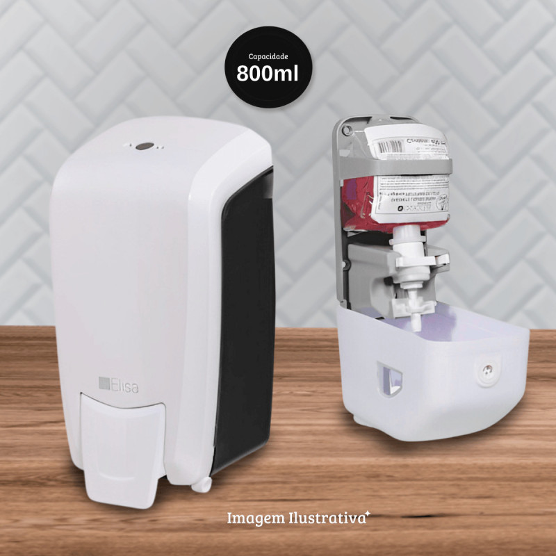 DISPENSER SB REFIL ESPUMA BR/CR ELISA - ELP-SABFE UN COM 1 UN