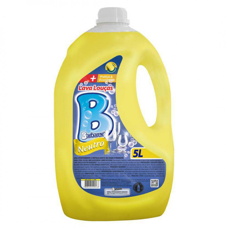 DETERGENTE LIQ 5 LT BARBAREX NEUTRO - B8470 / 5166 UN COM 1 UN