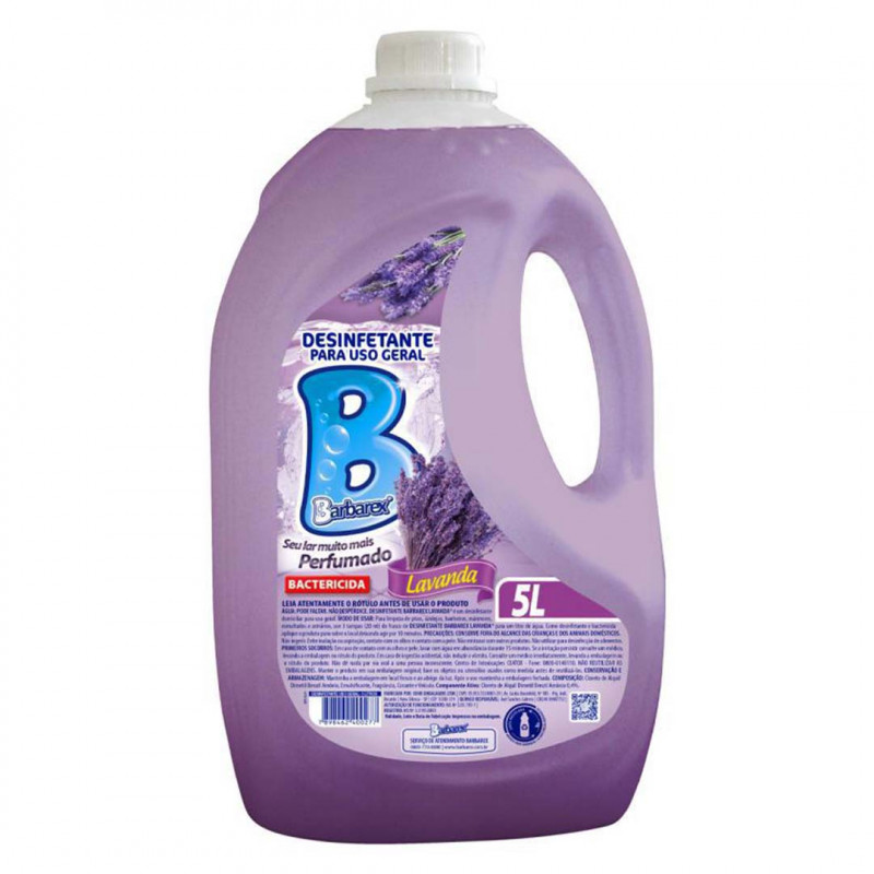 DESINFETANTE 5 LT LAVANDA BARBAREX - B8465 / 5161 CX COM 2 UN