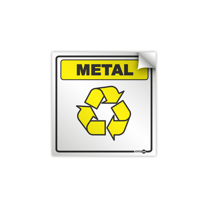 ADESIVO 15X15 METAL - METAL UN COM 1 UN
