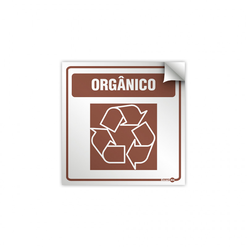 ADESIVO 15X15 ORGANICO - ORGANICO UN COM 1 UN