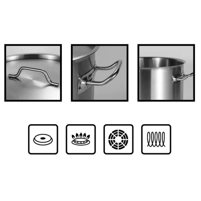 CACAROLA INOX FD 5,9 LTS PROF N24 - GP692 UN COM 1 UN
