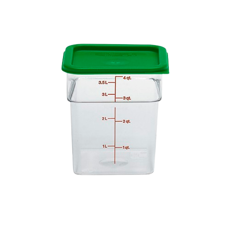 POTE QUADRADO POLICARBONATO 3,5 LTS - GP713 UN COM 1 UN