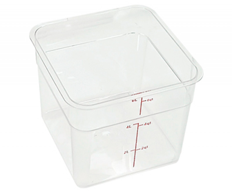 POTE QUADRADO POLICARBONATO 6 LT - GP714 UN COM 1 UN