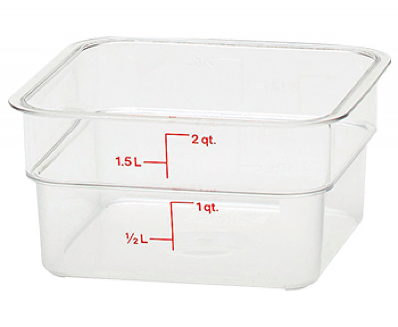POTE QUADRADO POLICARBONATO 1,5 LTS - GP712 UN COM 1 UN