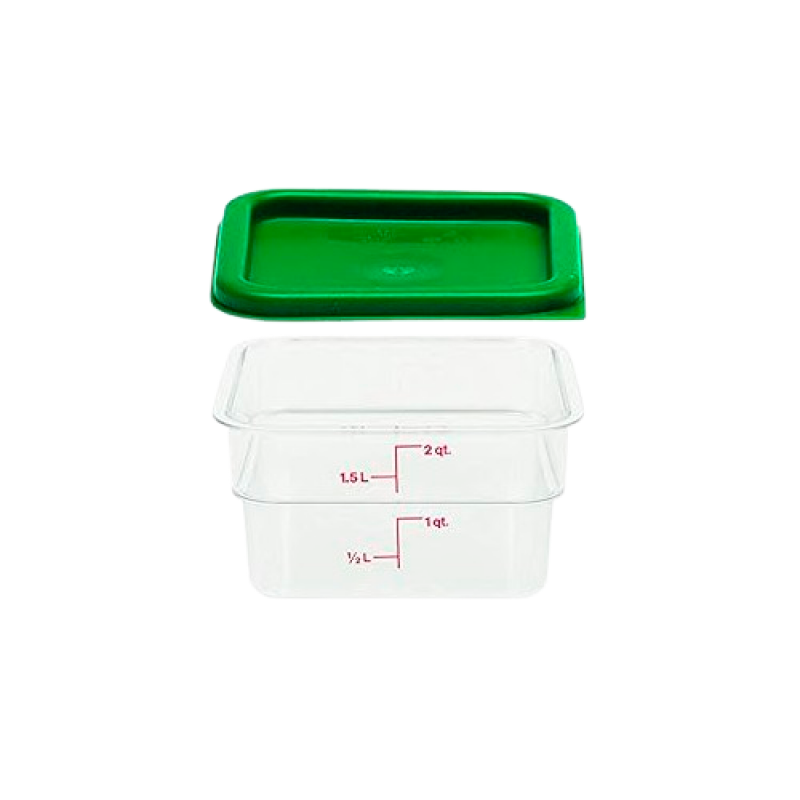 POTE QUADRADO POLICARBONATO 1,5 LTS - GP712 UN COM 1 UN