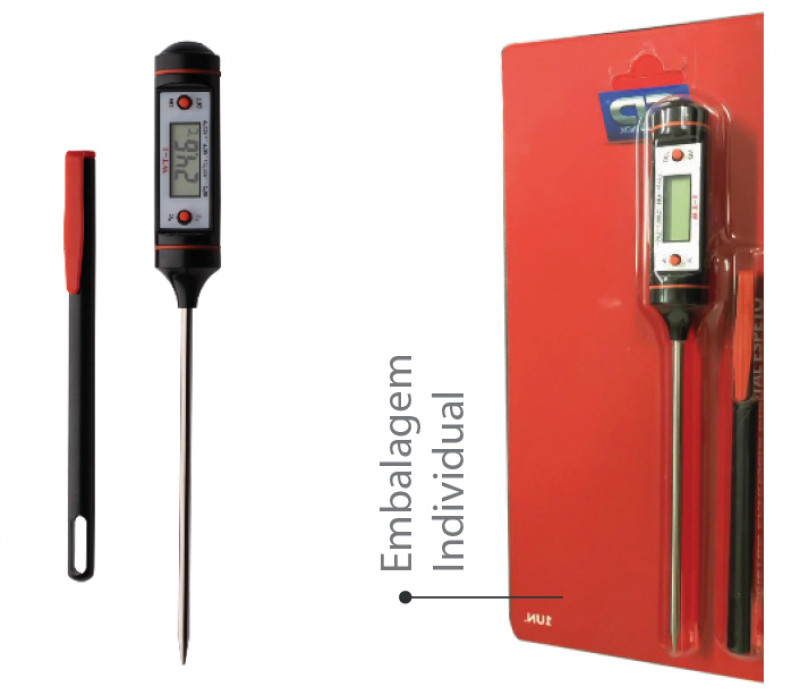 TERMOMETRO ESPETO DIGITAL - GP323-C UN COM 1 UN