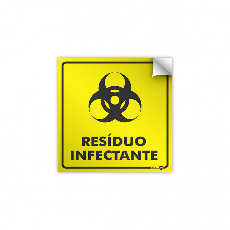 ADESIVO 15X15 INFECTANTE - INFECTANTE UN COM 1 UN