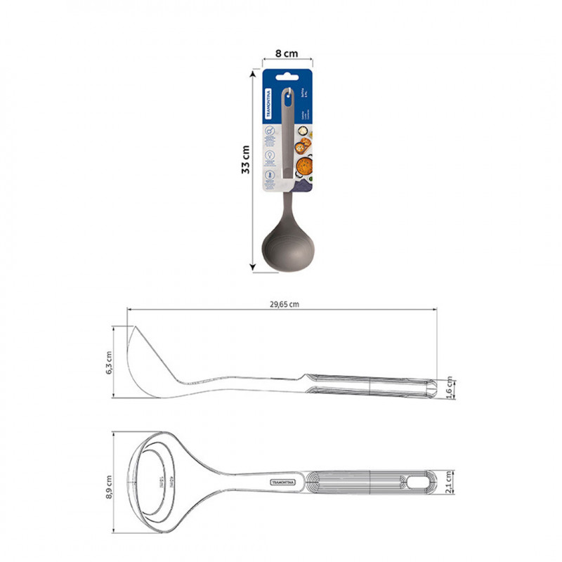 CONCHA SILICONE SOFTTA CIN TRAMONTINA - 25854/160 UN COM 1 UN