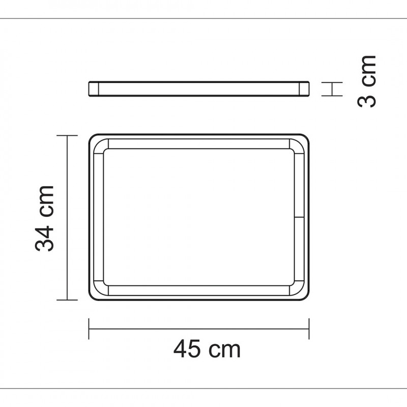 TABUA INVERTIDA 450x340 MM TRAMONTINA - 13460/921 UN COM 1 UN