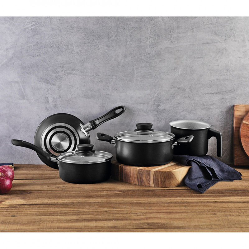 JOGO PANELAS LINZ PRETA 4 PECAS TRAMONTIN - 28299/004 JG COM 4 UN