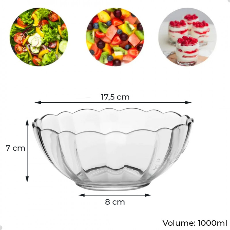 SALADEIRA PRIMAVERA 1000 ML - 2214 UN COM 1 UN