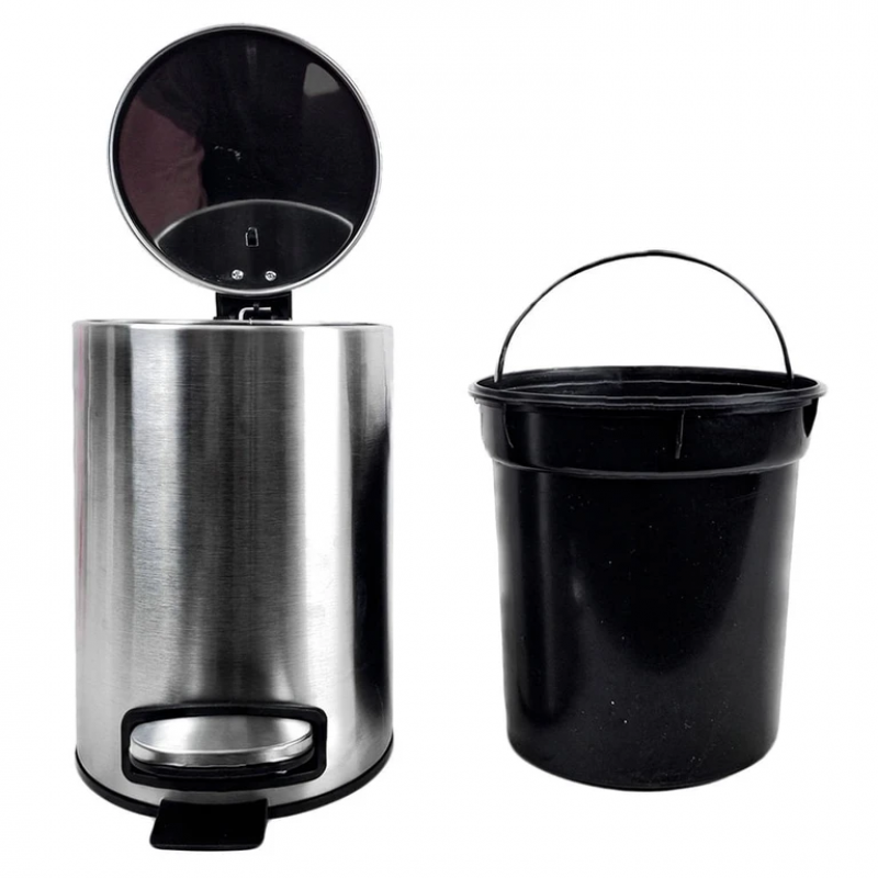 LIXEIRA ACO INOX C/PEDAL 12 LT MIMO - 9213 UN COM 1 UN