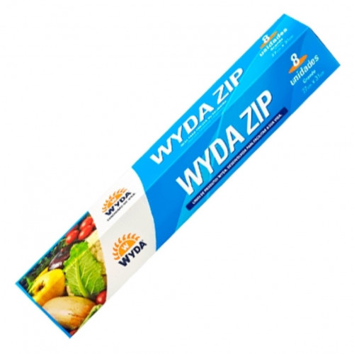 SACO PLÁSTICO ZIP 27X31 C/08 WYDA - 1  UNIDADE