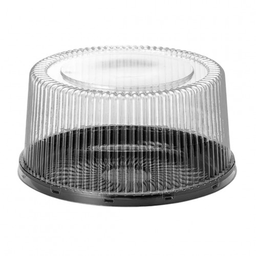 EMBALAGEM PARA BOLO/TORTA 27,5CMx13CM ALTA PRETA GALVANOTEK CX C/ 50 UN (G50MAPR) 