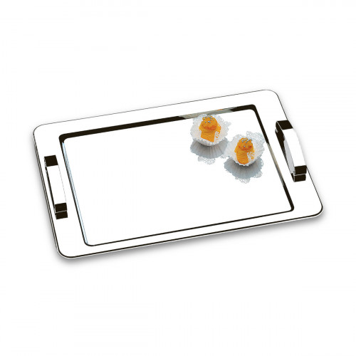 Bandeja De Inox Com Alça Atina 40x28cm - Brinox 1421/140