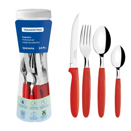 Jg Talheres Ipanema 24 Pç Tramontina - 23399/791 Vm C/ 24 Un