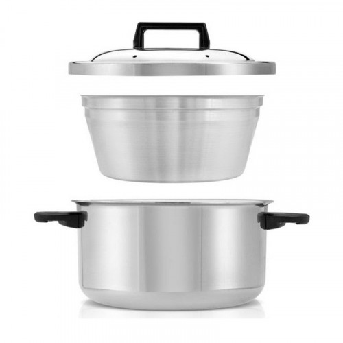 Panela Meia Pressão Banho Maria em Alumínio  N° 22 Ramos