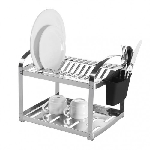 Escorredor De Louça Aço Inox 12 Pratos 2099/112 Brinox