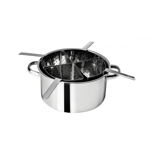 Espagueteira Inox Savoy com 4 Divisórias 10Lts Brinox