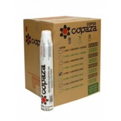 COPO PLÁSTICO 80 ML PS BOCA LARGA COPAZA CX C/ 3000 UN (1545)