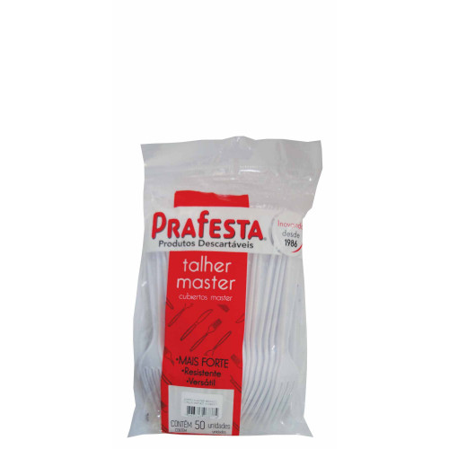 GARFO MASTER PRAFESTA BRANCO PT C/ 50 UN (8877)