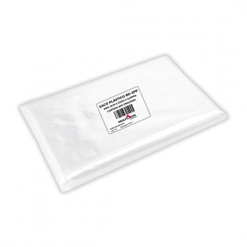 SACO PLÁSTICO BD 08CMx25CMx0,06 Mi 1 KG C/ 830 UN ZPP